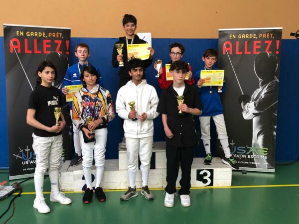 Résultats Championnat de CID M13 / EDJ 4 IDF EST Ind Epée H – 16/04/23 BOURRON MARLOTTE