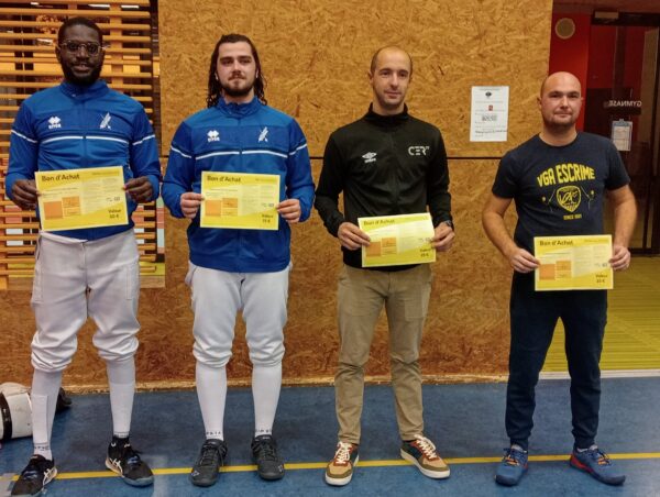 Résultat Championnat CID IDF EST ind Epée H Senior – 18/11/2023 LIVRY GARGAN