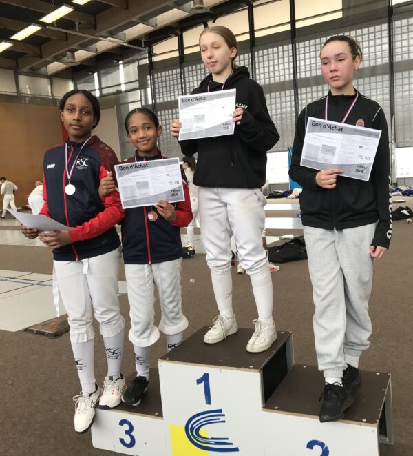 Résultat Championnat CID IDF EST Ind Fleuret D M15 – 03/03/2024 CRETEIL