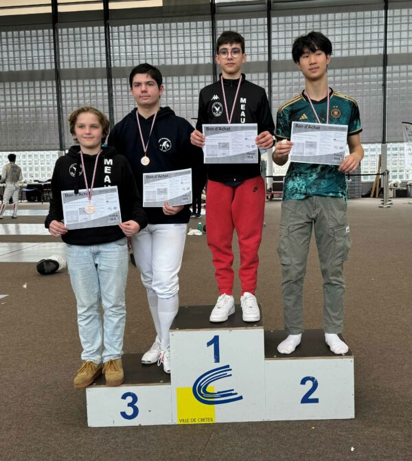 Résultat Championnat CID IDF EST Ind Fleuret H M15 – 03/03/2024 CRETEIL